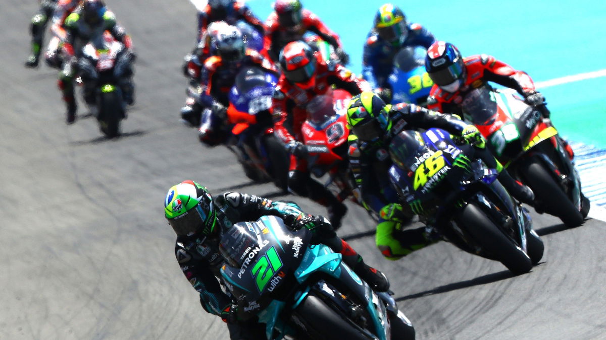 MotoGP start field 